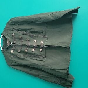 Torrid Olive Green Military Buttoned Jacket